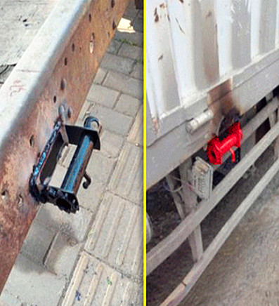 拉紧器绑带与挂车紧绳器引起的交通事故