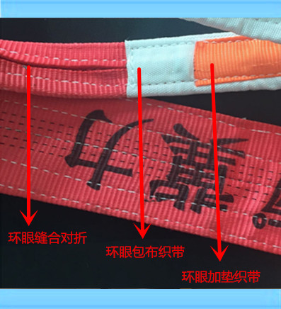 扁平吊装带环眼对折缝合